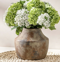 Green Rice Vintage Round Ceramic Country Vase